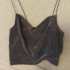Divided Sparkly crop top